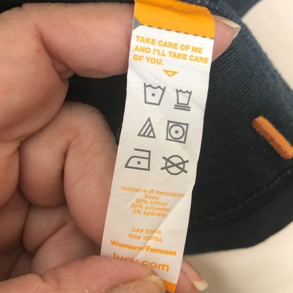 LUCY Blue Draped-Front French Terry Jacket with Pockets 1X - Picture 5 of 10